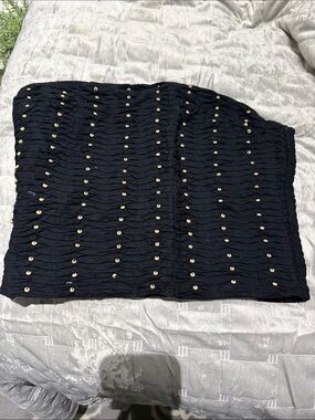 Zara Black Elastic Waistband Tube Top